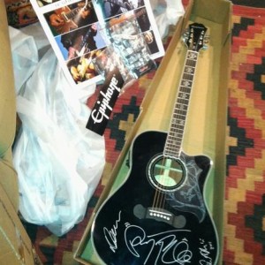 Janes Addiction Acoustic.  Its signed by Dave, Perry and Stephen Perkins