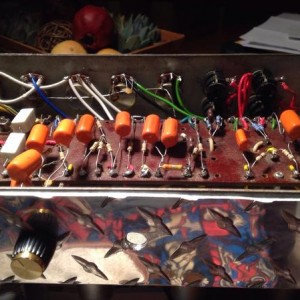 Master volume from the rear of amp (dig the diamond plate, lol!)