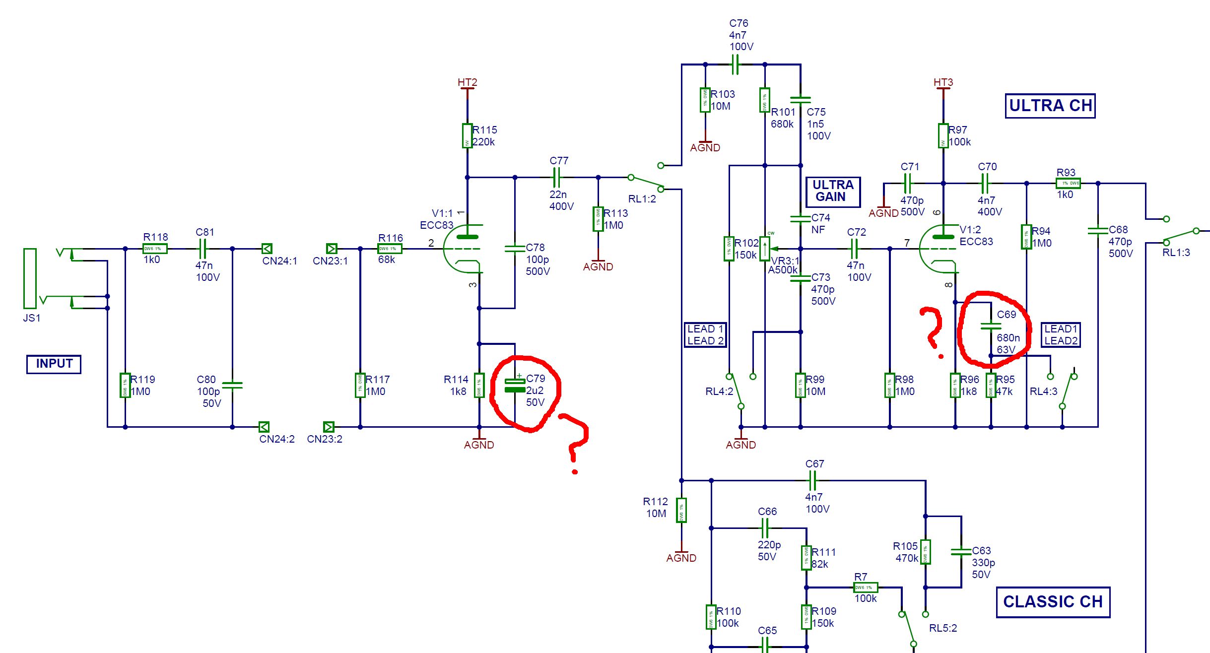 Cathode bypass cap DSL40CR?